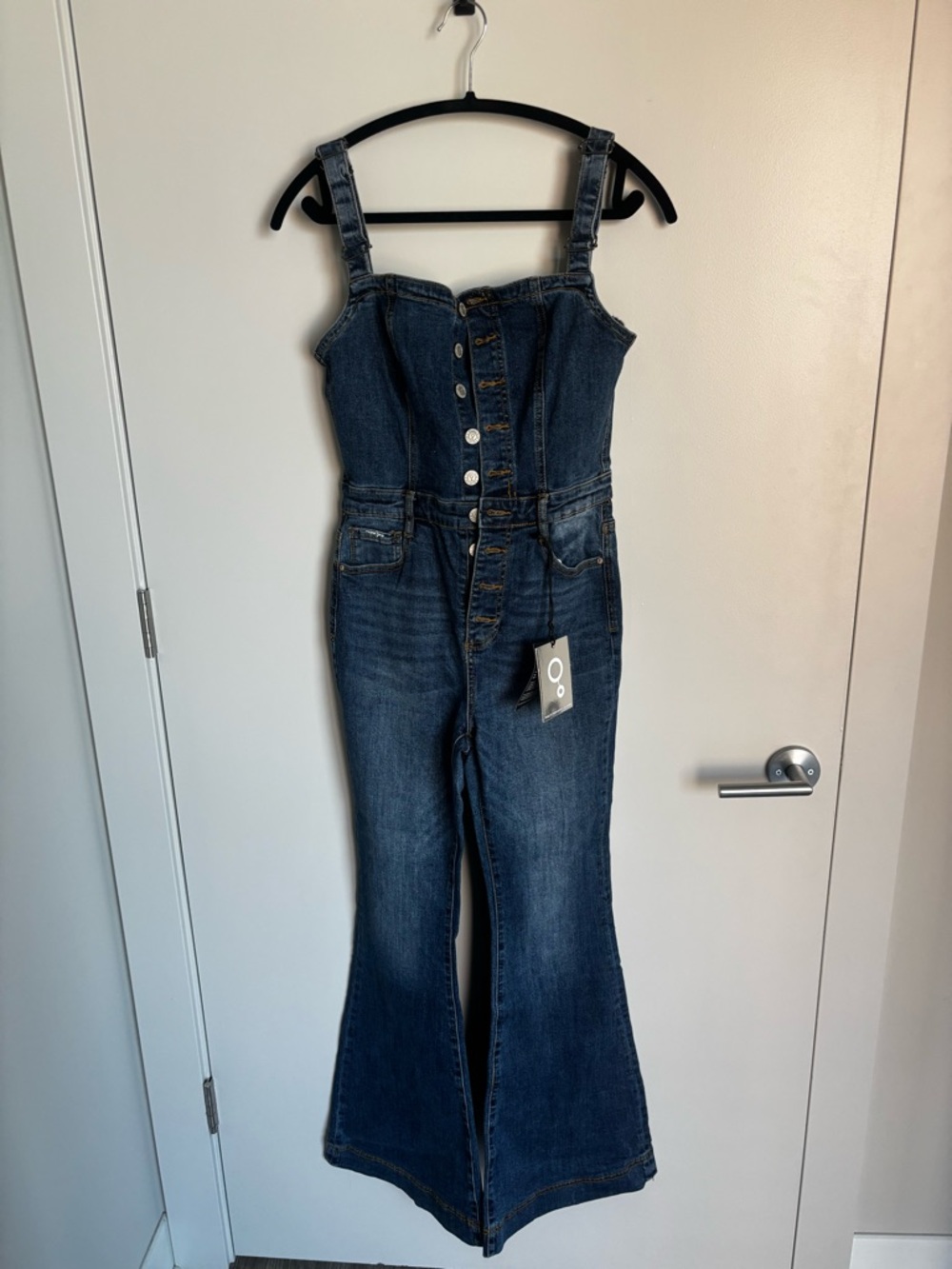 Dark Blue Denim Jumpsuit Jeans - Women